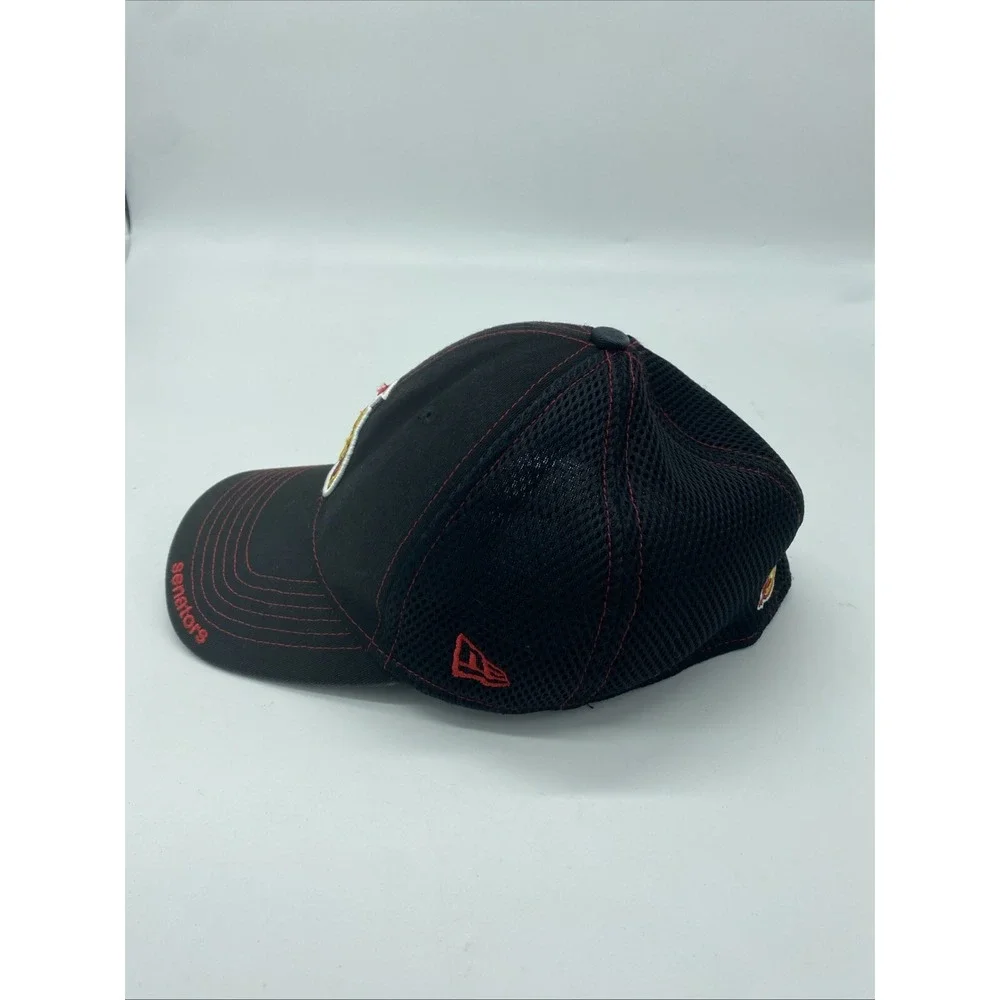 OTTAWA SENATORS HAT CAP NHL NEW ERA 59FIFTY Stretch-fit L-XL Red Stitching